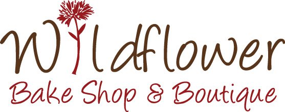 Wildflower Bake Shop Red Horizontal Logo